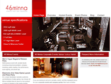 Tablet Screenshot of 46minna.com